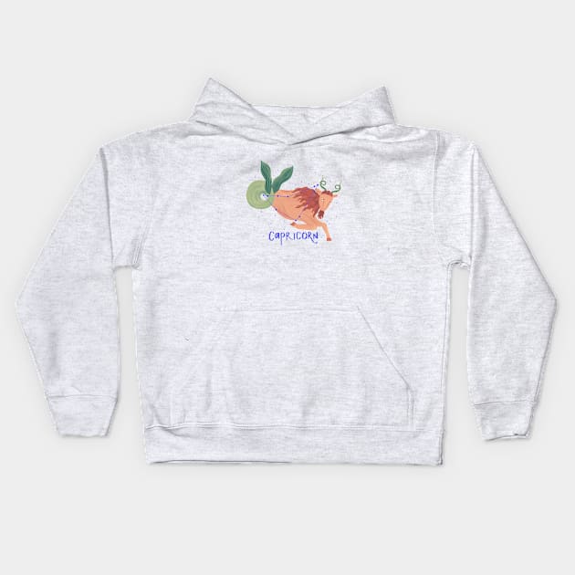 Capricorn Kids Hoodie by Mazu Studio